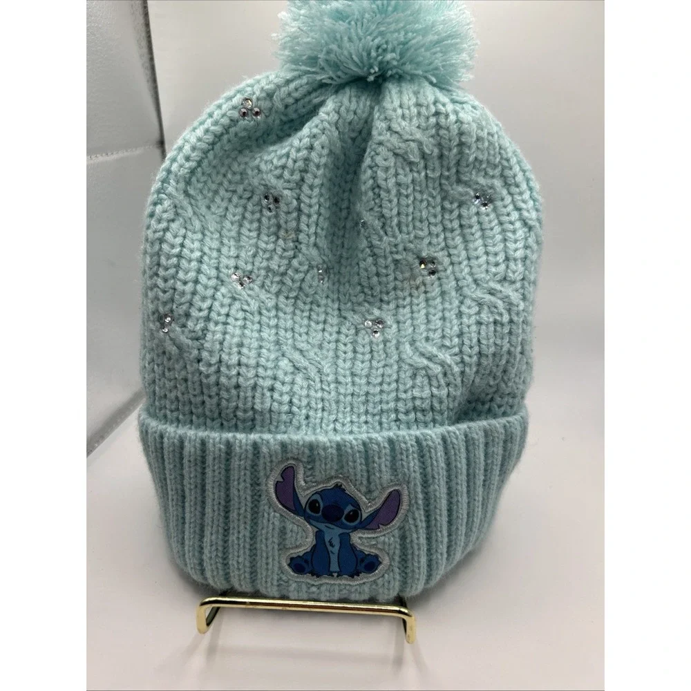 Disney Lilo & Stitch Beanie Hat Girls Blue‎